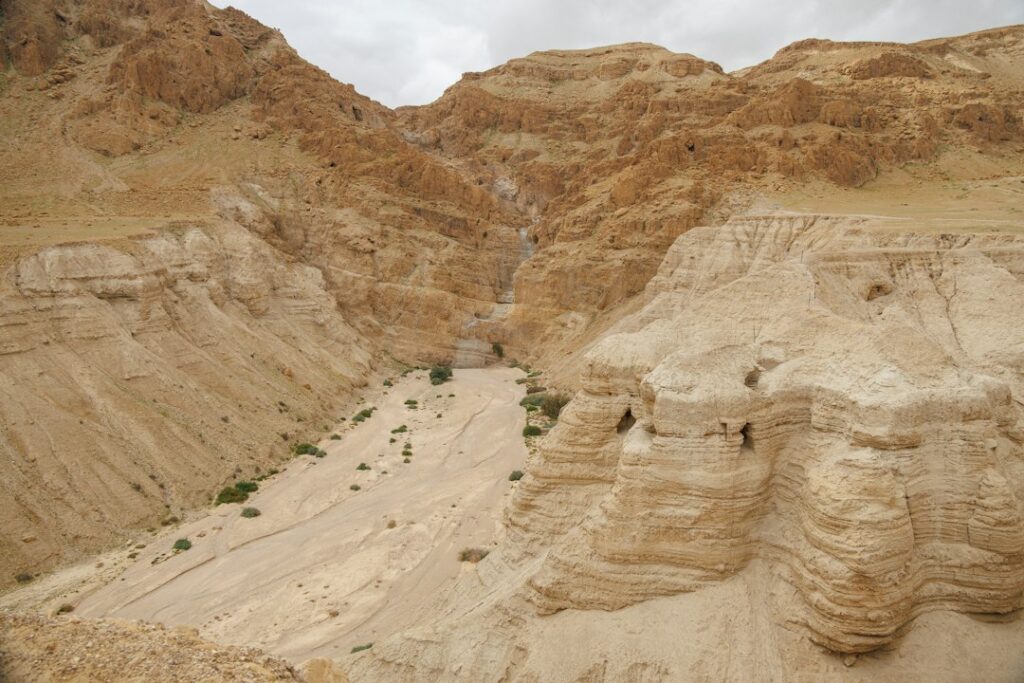 Desert river valley landscape illustrating ancient riverbeds