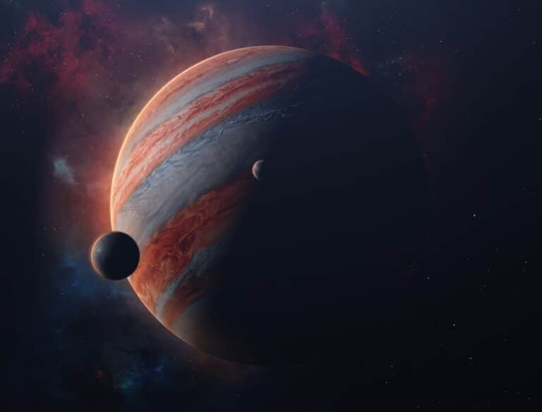 Jupiter-like planet in space