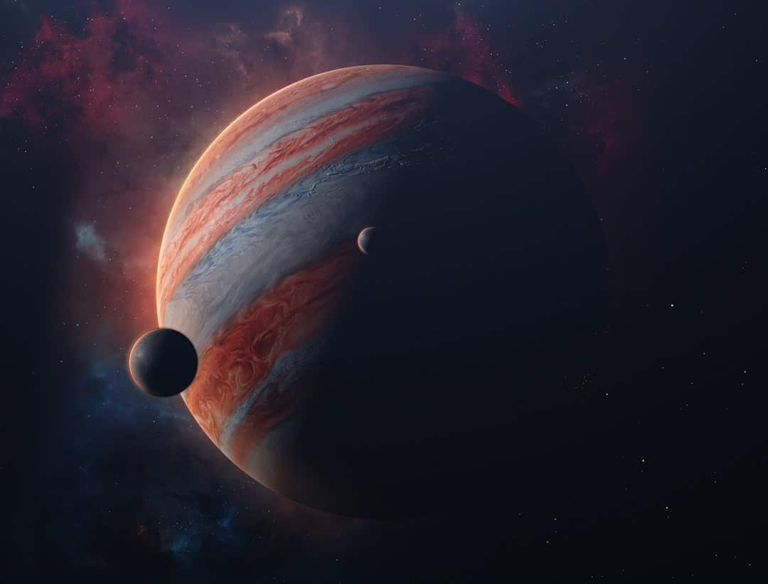 Jupiter-like planet in space
