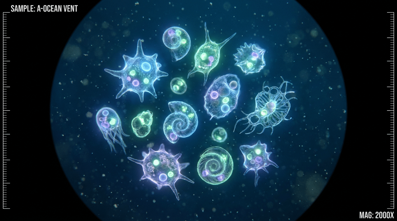 Possible microbial life in an alien ocean
