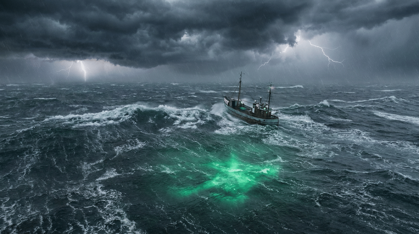 Bermuda Triangle mystery over the ocean