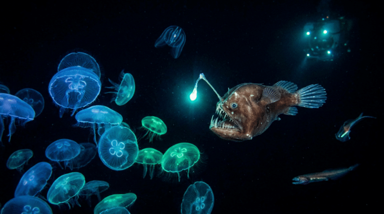 Bioluminescent and unusual creatures of the deep sea